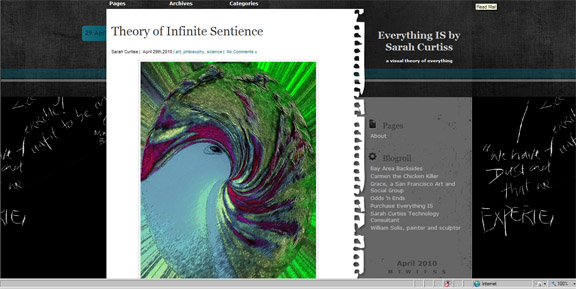 Abstract Image of Infinite Sentience from the art book, Everything IS, a visual and philosophical Theory of Everything