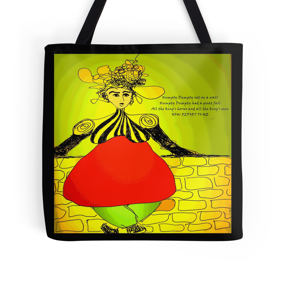 Humpty Dumpty Tote Bag by Sarah Curtiss