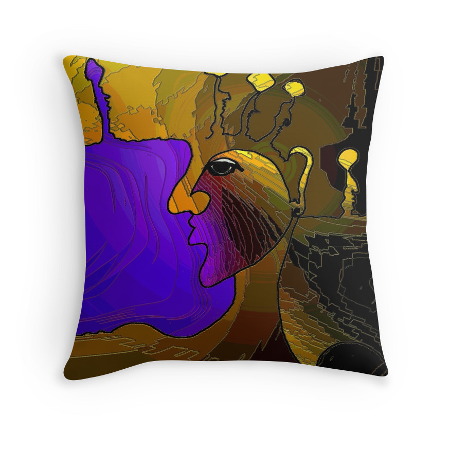 Purple Egyptian Pillow